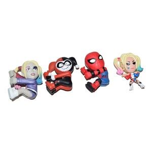 NECA SCALERS Harley Quinn Spiderman for Headphones Lanyard Wire Hanging Figures